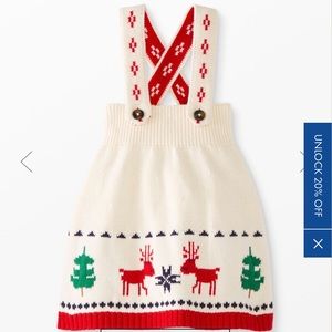 Hanna Anderson holiday sweater dress